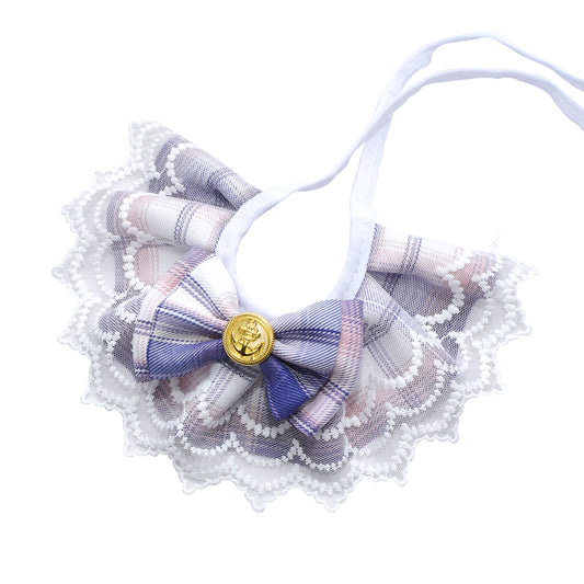 Dirt-Resistant Bow Tie Pet Bandana - Purple