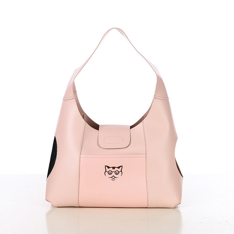 Secure Single Shoulder Pet Carrier - Pink