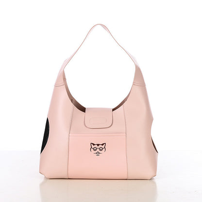 Secure Single Shoulder Pet Carrier - Pink
