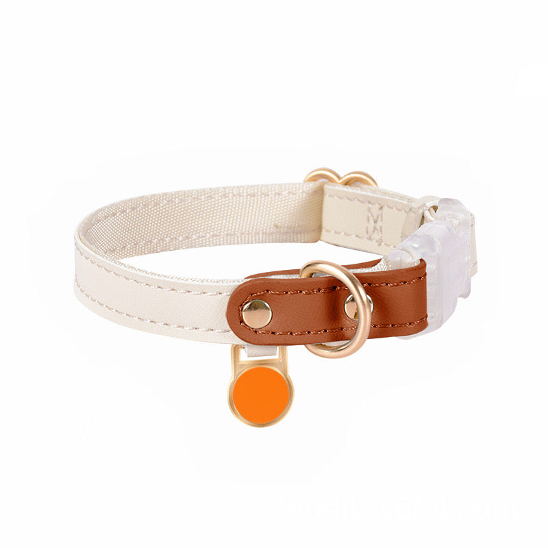 Leather Pet Collar - Brown