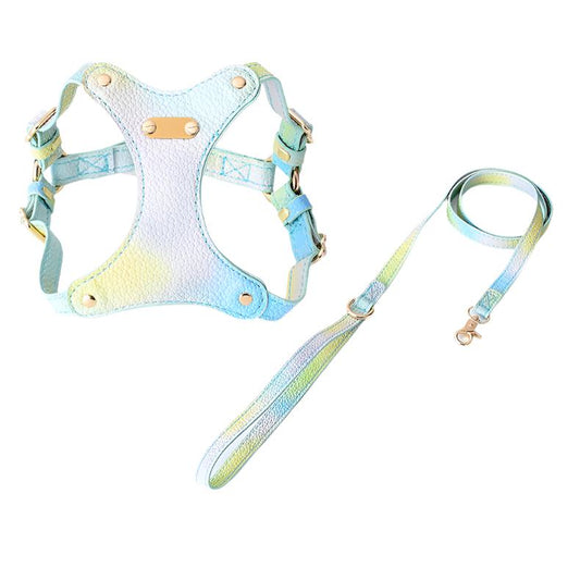 Pastel PU Leather Leash - Green