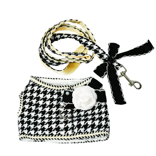 Checkered Camellia Pet Harness